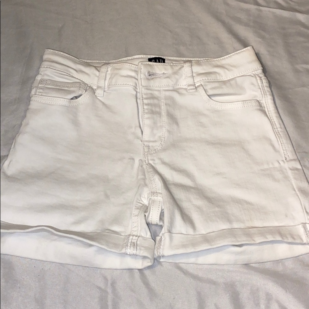 Girls Gap White Denim Shorts